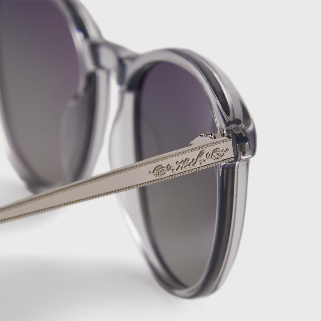 Men Kith Kith for Modo Georgica Sunglasses - Grey Crystal / Silver / Clear