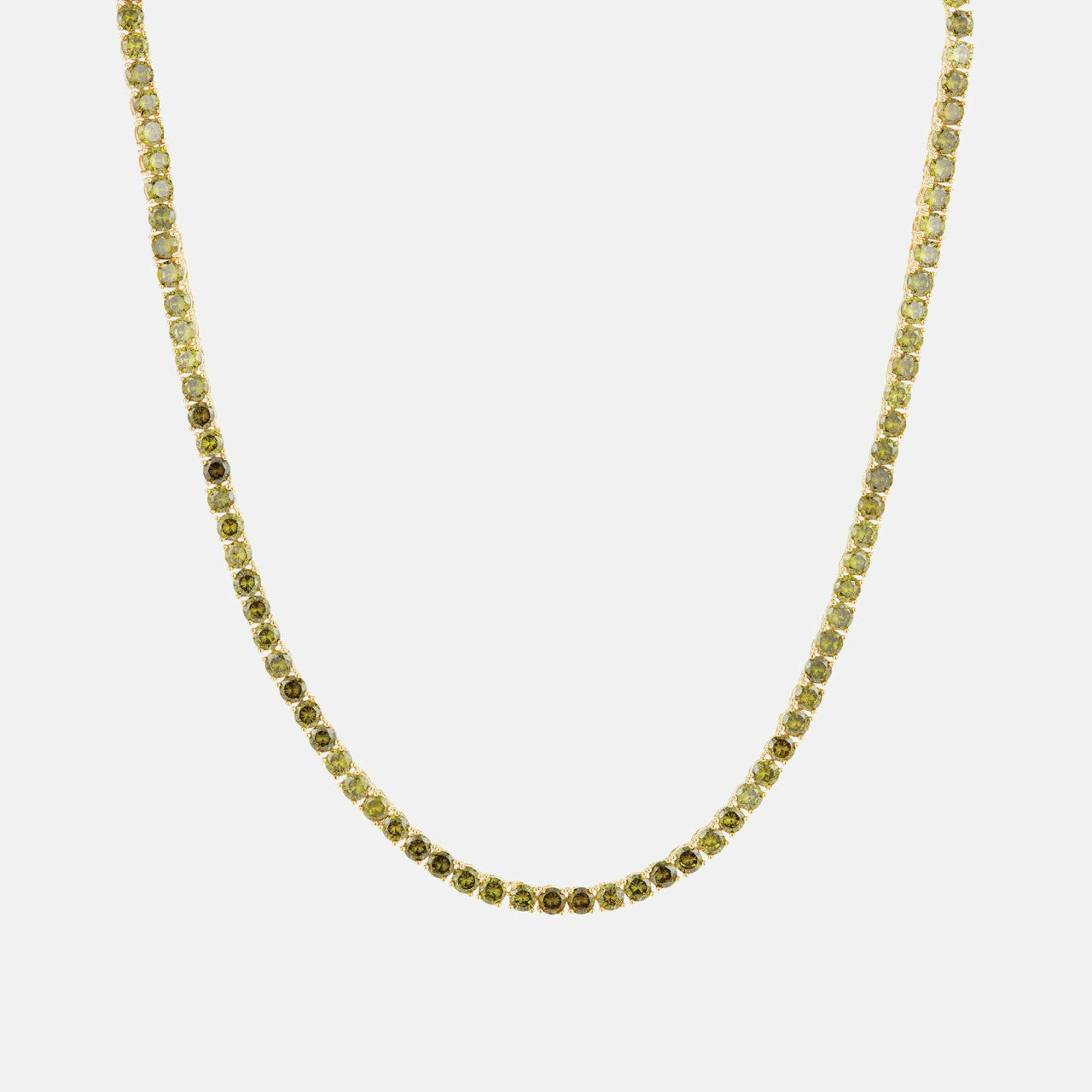 Women Kith Crystal Haze Serena Necklace - Olive
