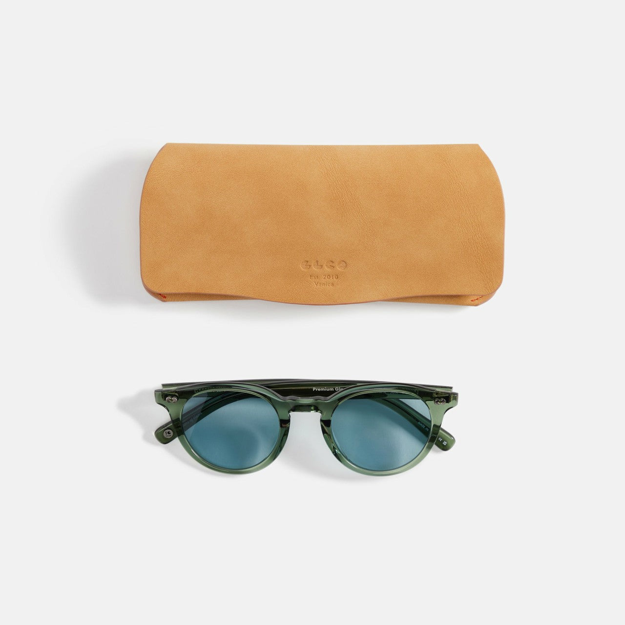 Men Kith Garrett Leight Clune x Sun - Juniper / Pure Blue