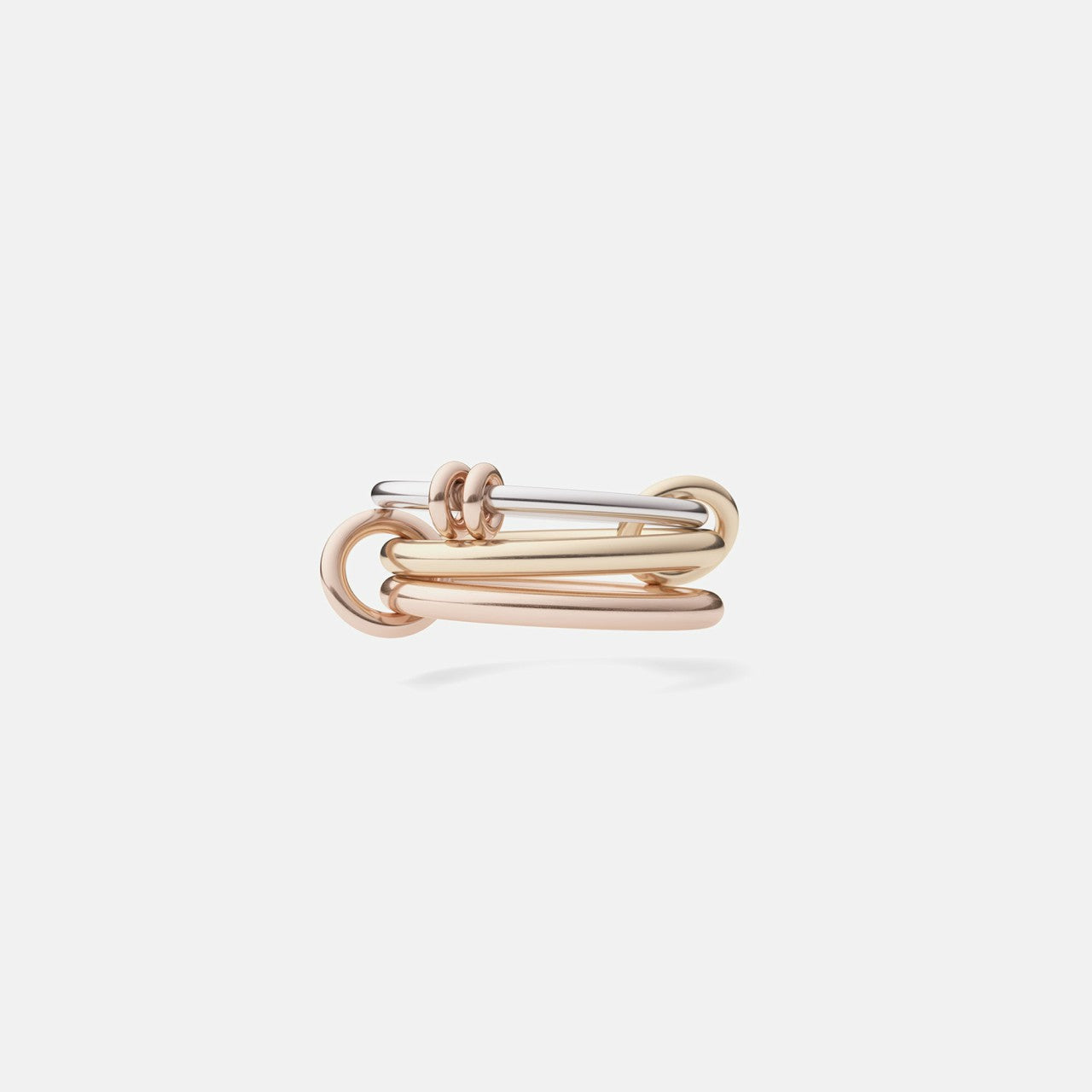 Women Kith Spinelli Kilcollin Raneth MX 3 Link Ring - Silver / Yellow Gold