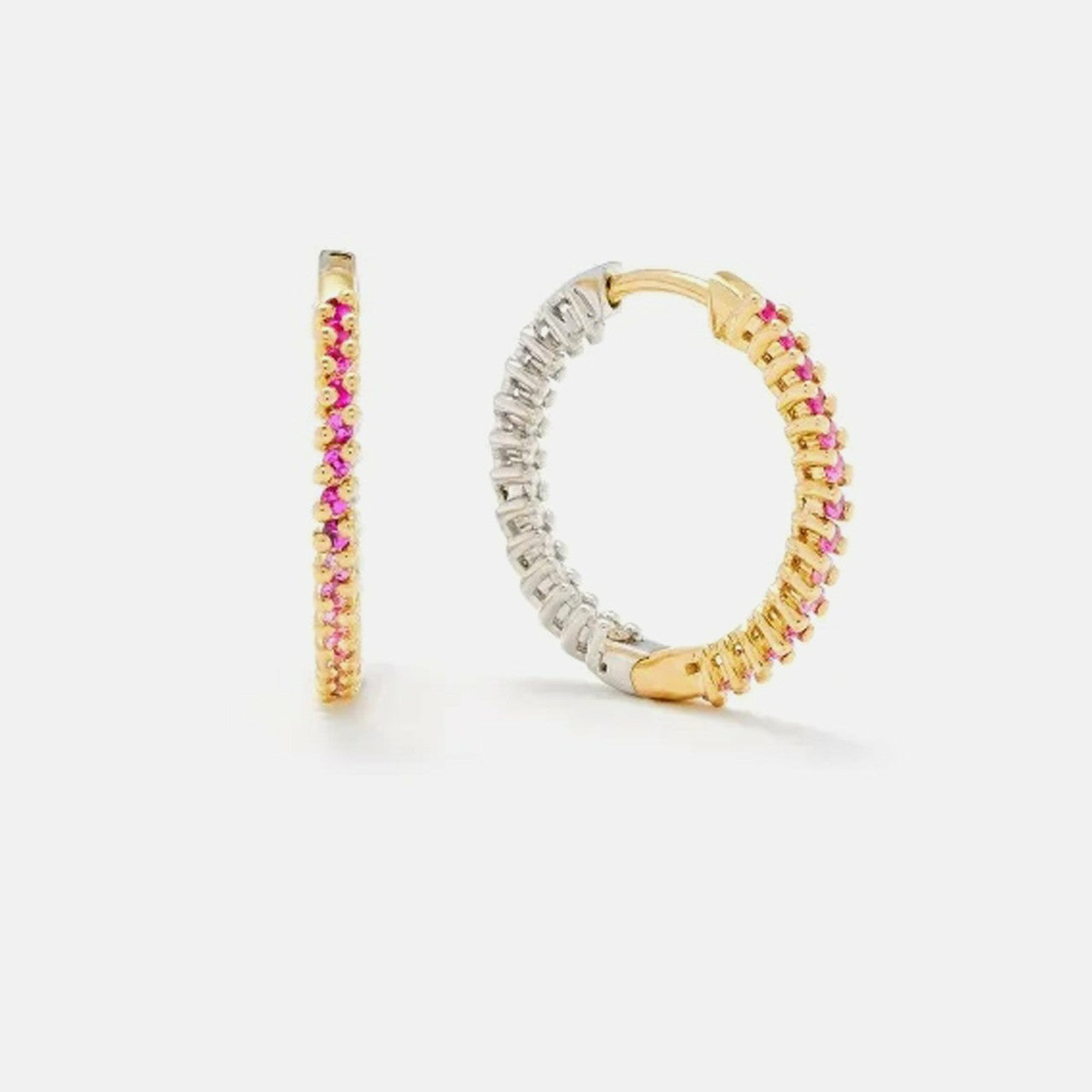 Women Kith Yvonne Leon Paire de Creoles Coloriage PM - Pink Multi