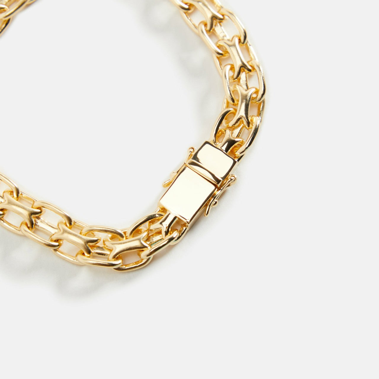 Men Kith Tom Wood Vintage Bracelet 925 Sterling Silver / 9K Gold 7.7 - Gold