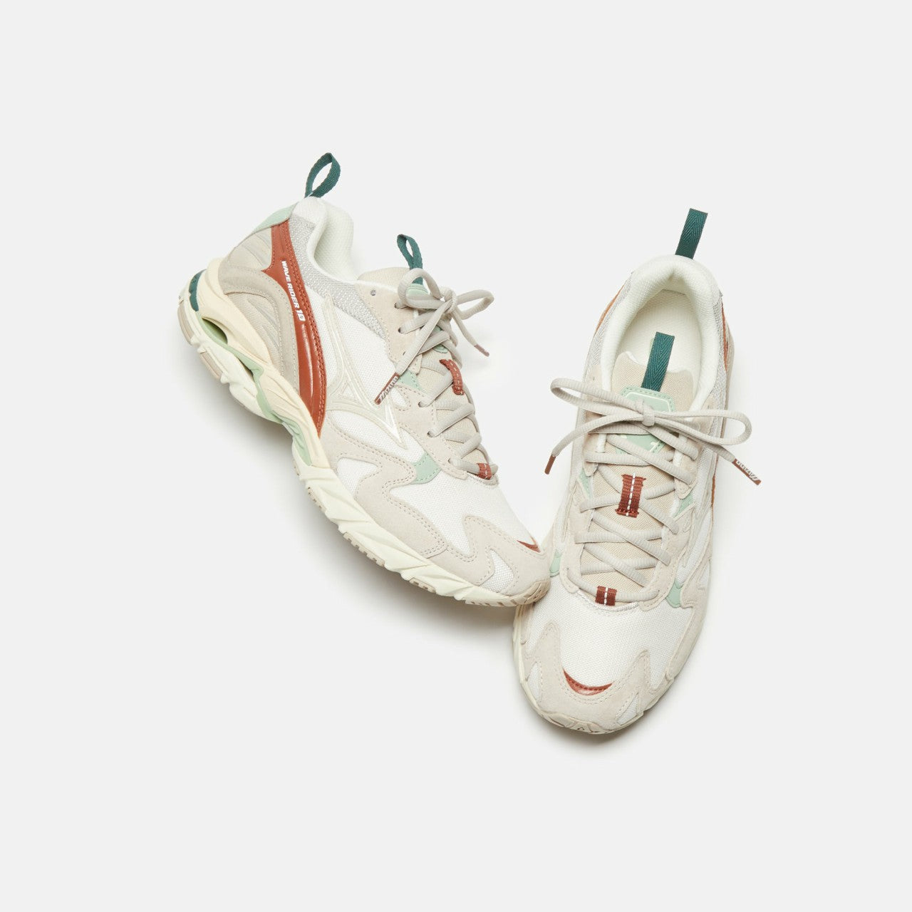 Men Kith Mizuno Wave Rider 10 - Silver Cloud / White Sand