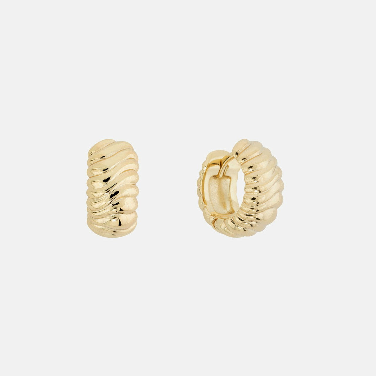 Women Kith SHASHI Frances Huggie Earring - Gold