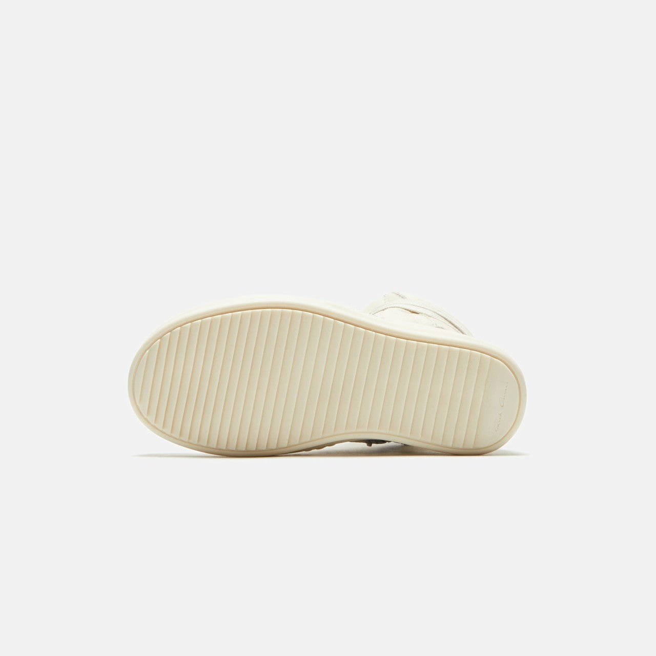 Men|Women|Kids Kith Rick Owens Kids Geobasket - Milk / Milk / Milk Scarpe in Pelle
