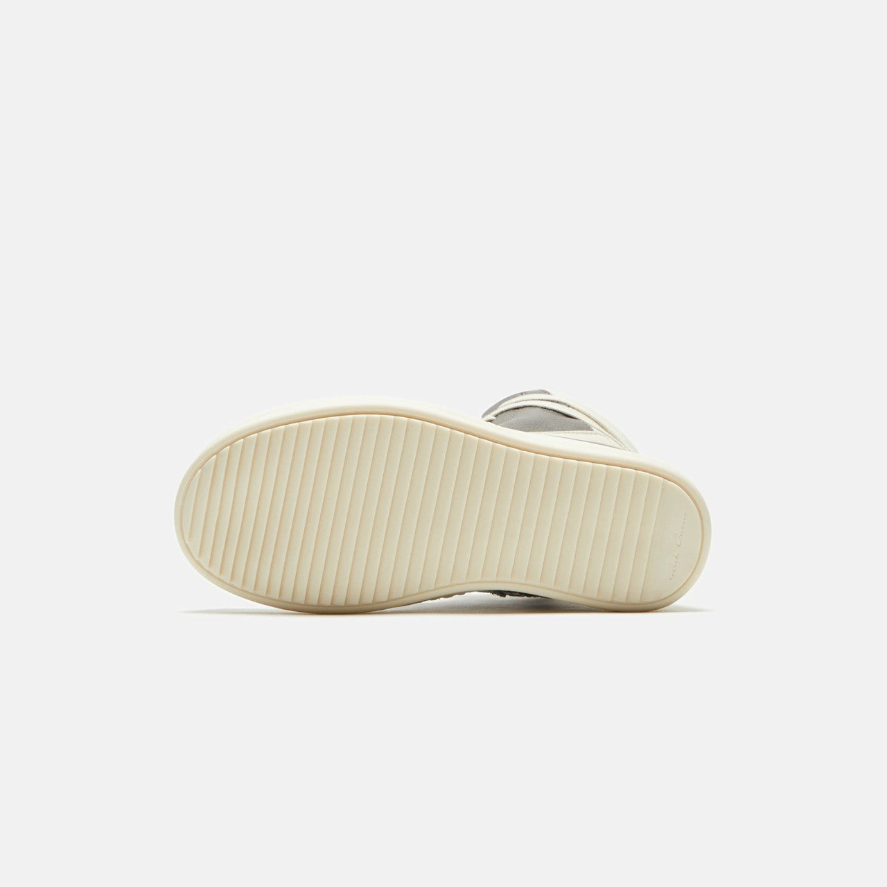 Men|Women|Kids Kith Rick Owens Kids Geobasket - Dust / Milk / Milk Scarpe in Pelle