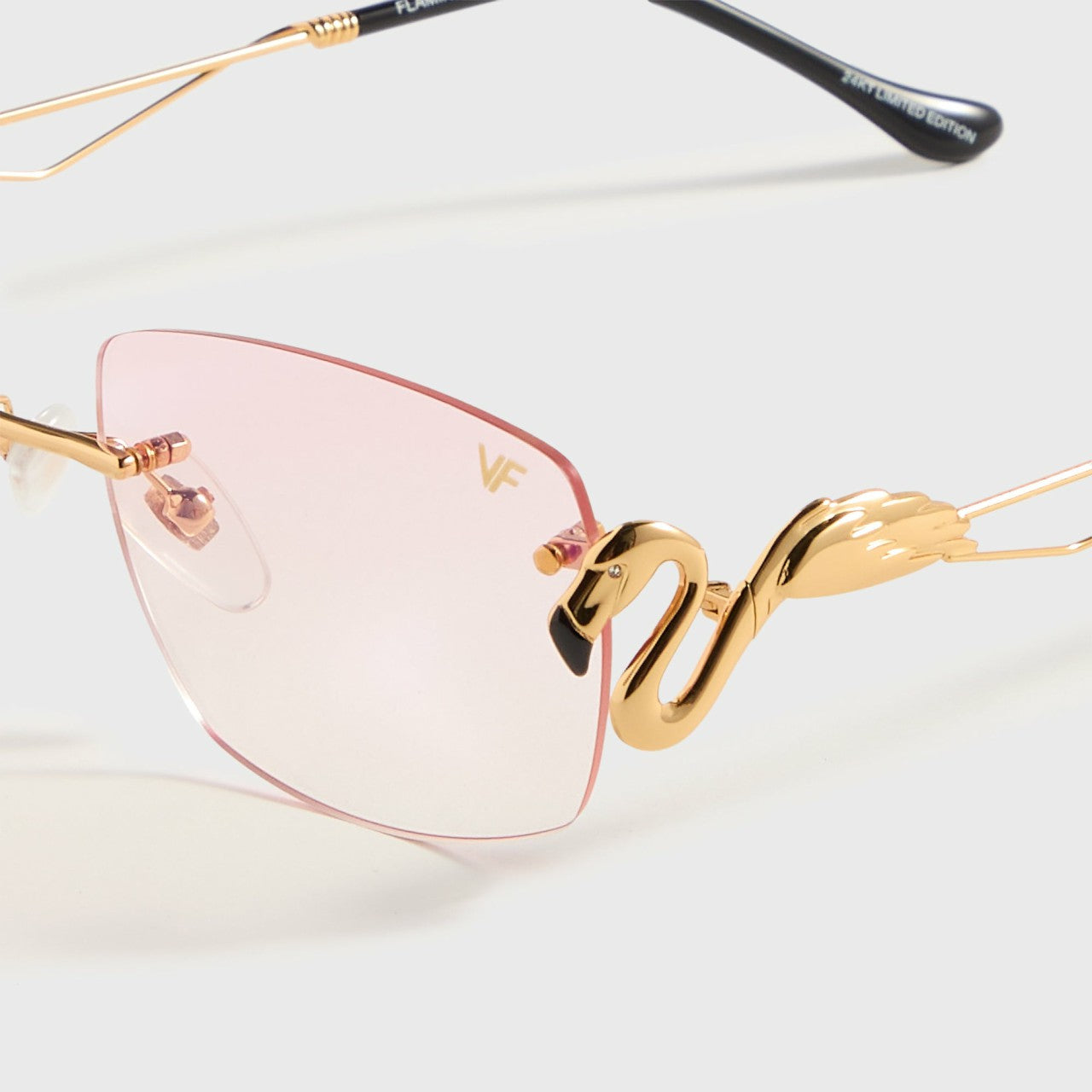 Men Kith Vintage Frames Flamingo 24KT Yellow Gold - Pink Gradient