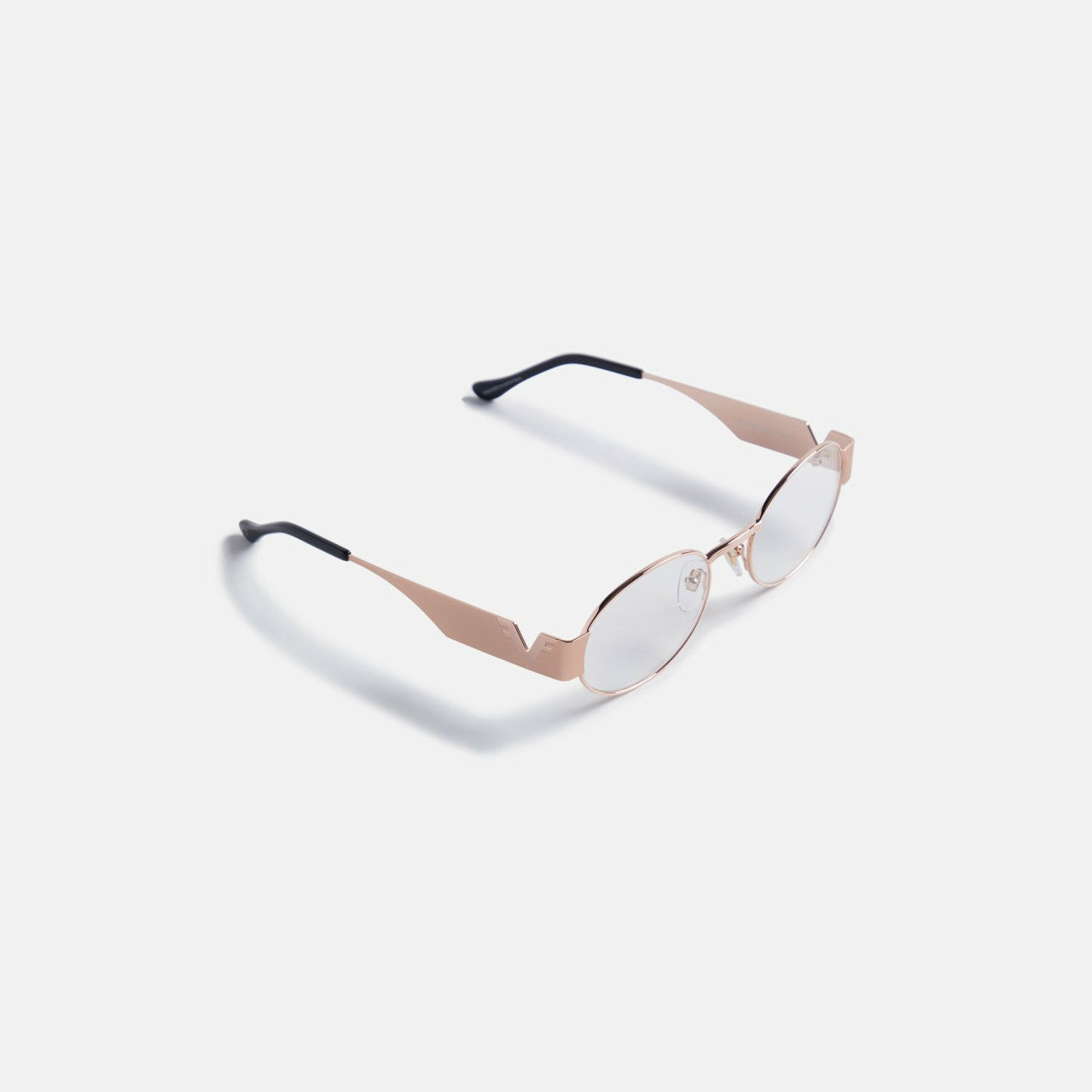 Men Kith Vintage Frames Cypher - Rose Gold / Clear