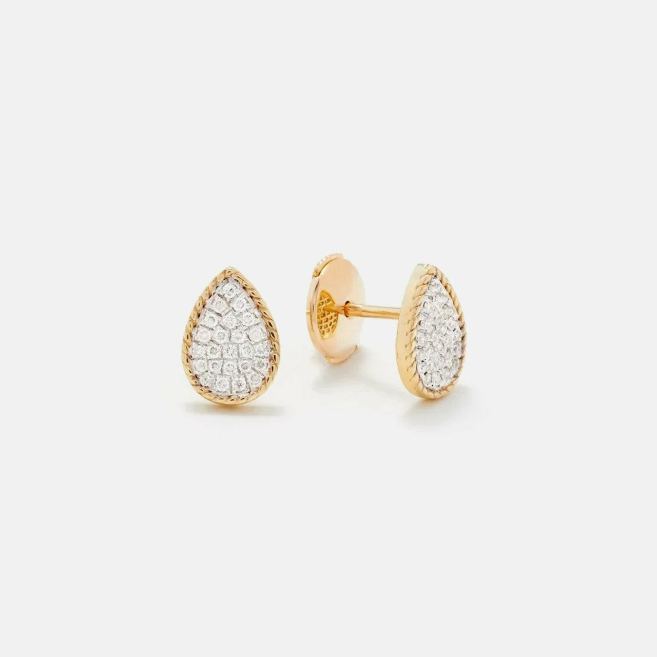 Women Kith Yvonne Leon Baby Puces Poire Diamond Earrings