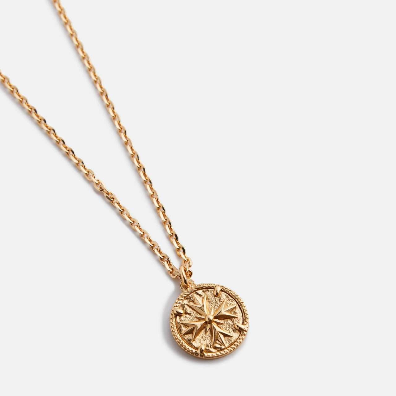 Men Kith Emanuele Bicocchi Lily Coin Pendant Necklace Large - Gold