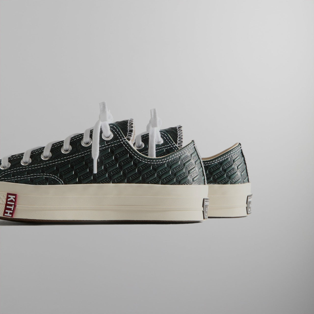 Men|Women Kith Kith for Converse Chuck Taylor All Star 1970 Ox - Black / Scarab / Egr