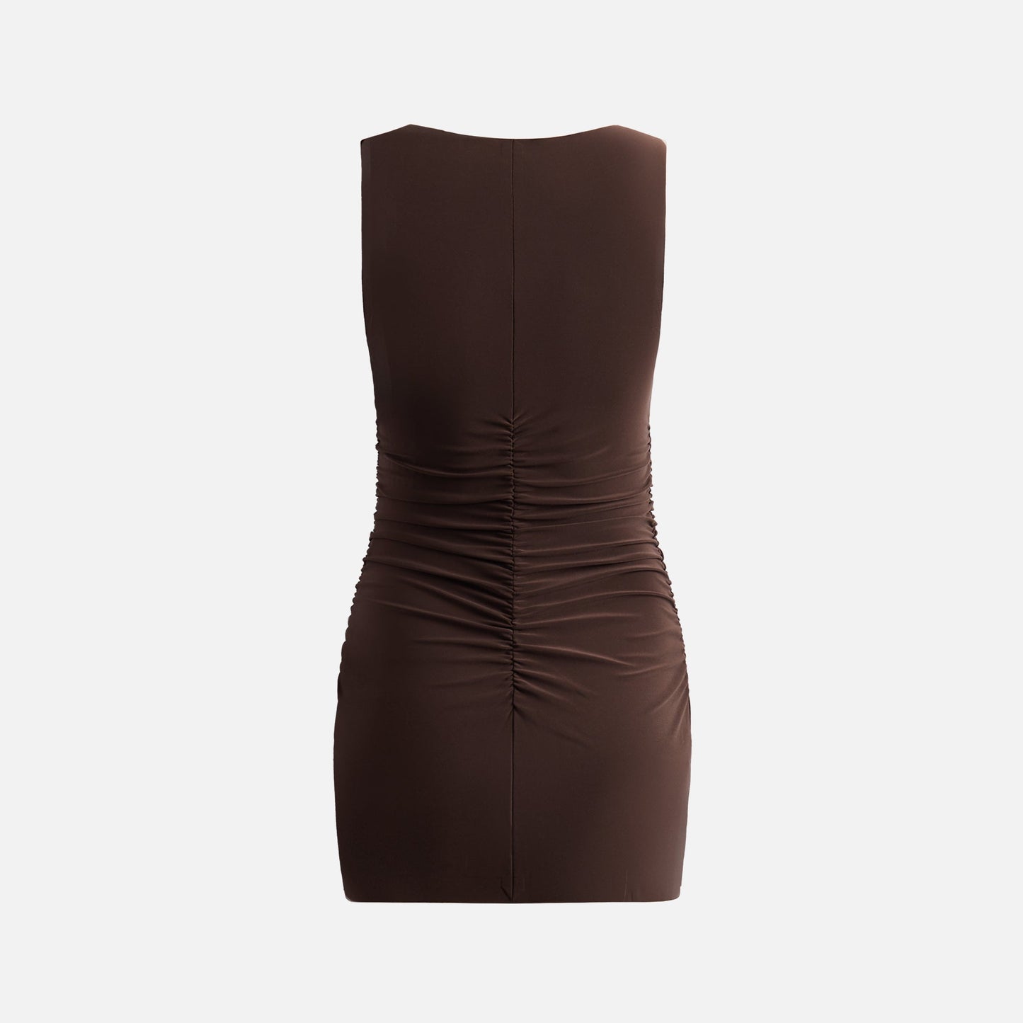 Women Kith Norma Kamali Sleeveless Pickleball Mini Dress - Chocolate
