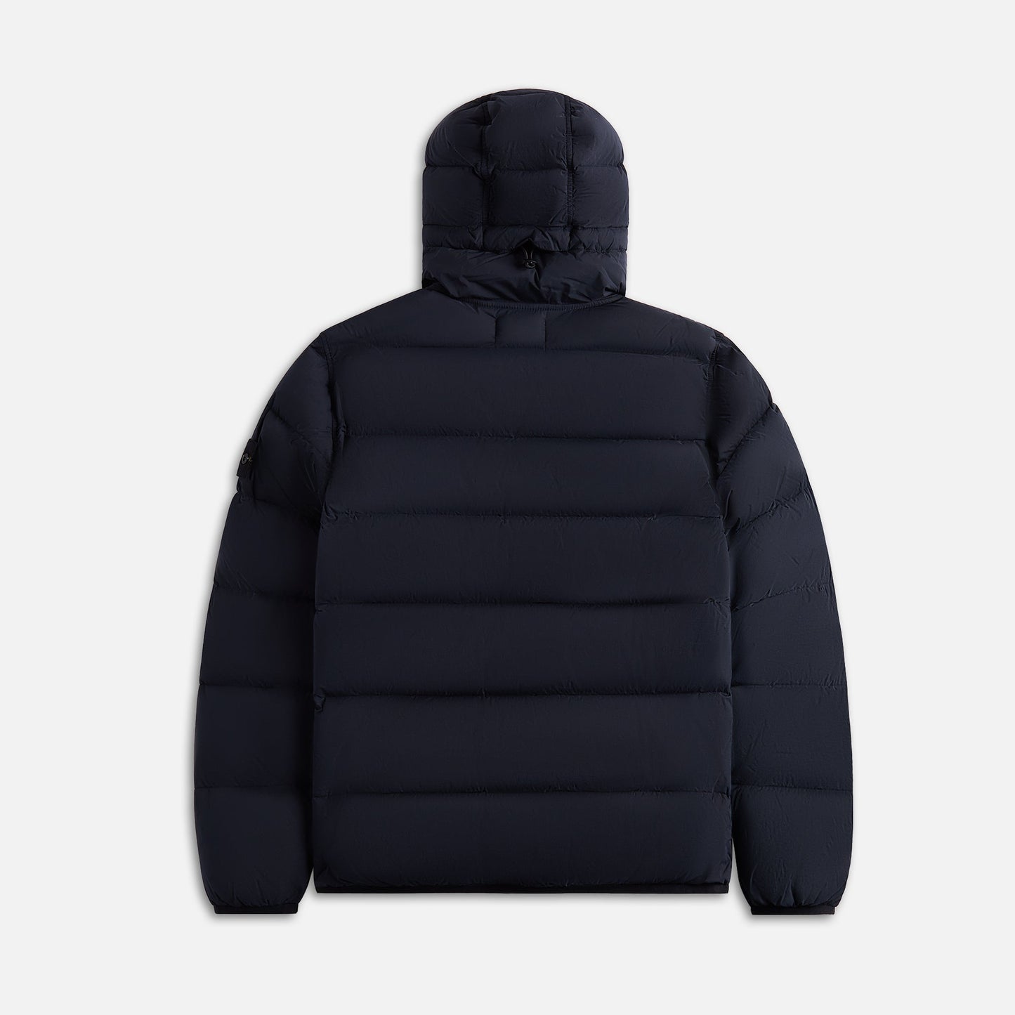 Men Kith Stone Island Real Down Hooded Jacket - Navy Blue