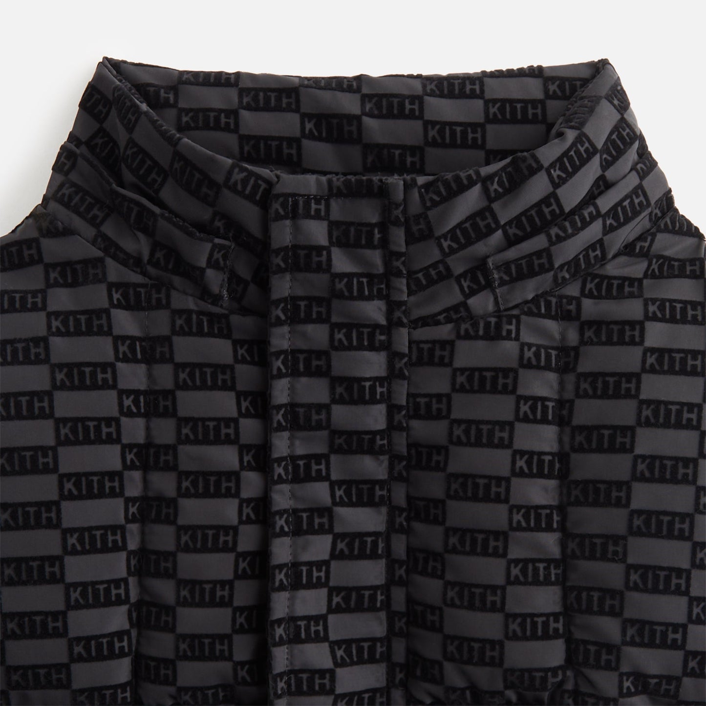Kids Kith Kith Kids Flocked Puffer Coat - Black