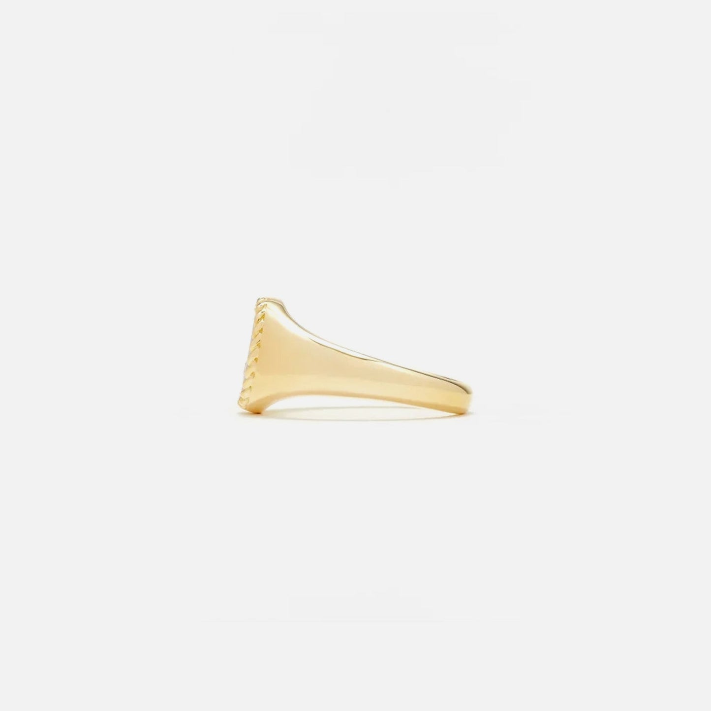 Men|Women Kith Yvonne Leon Baby Signet Ring With Diamond - Black