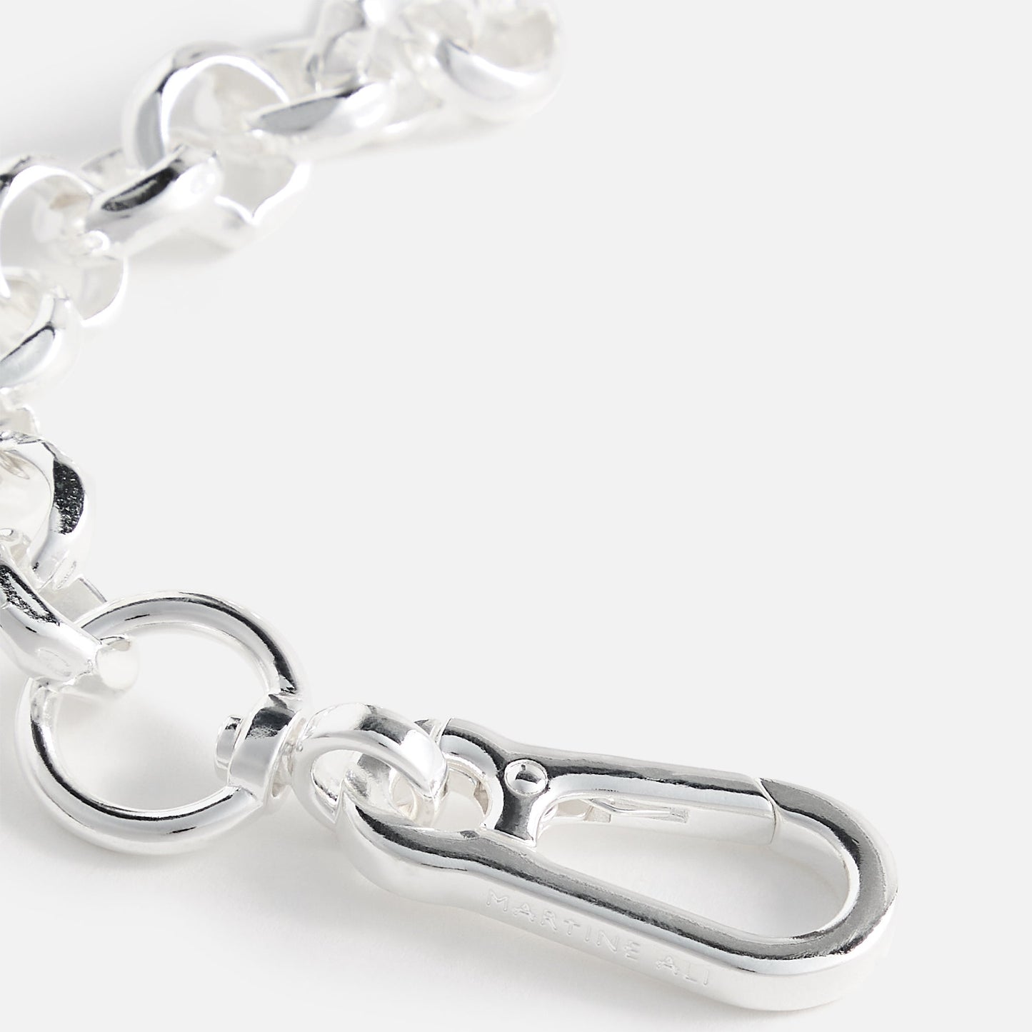 Men Kith Martine Ali Rolo Hardware Bracelet - Silver
