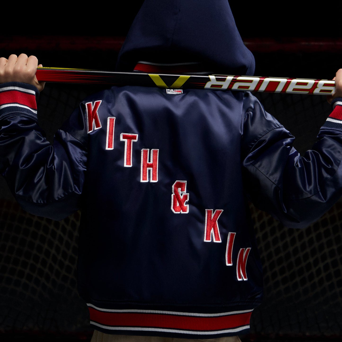 Kids Kith Kith Kids for the New York Rangers Gorman Jacket - Nocturnal