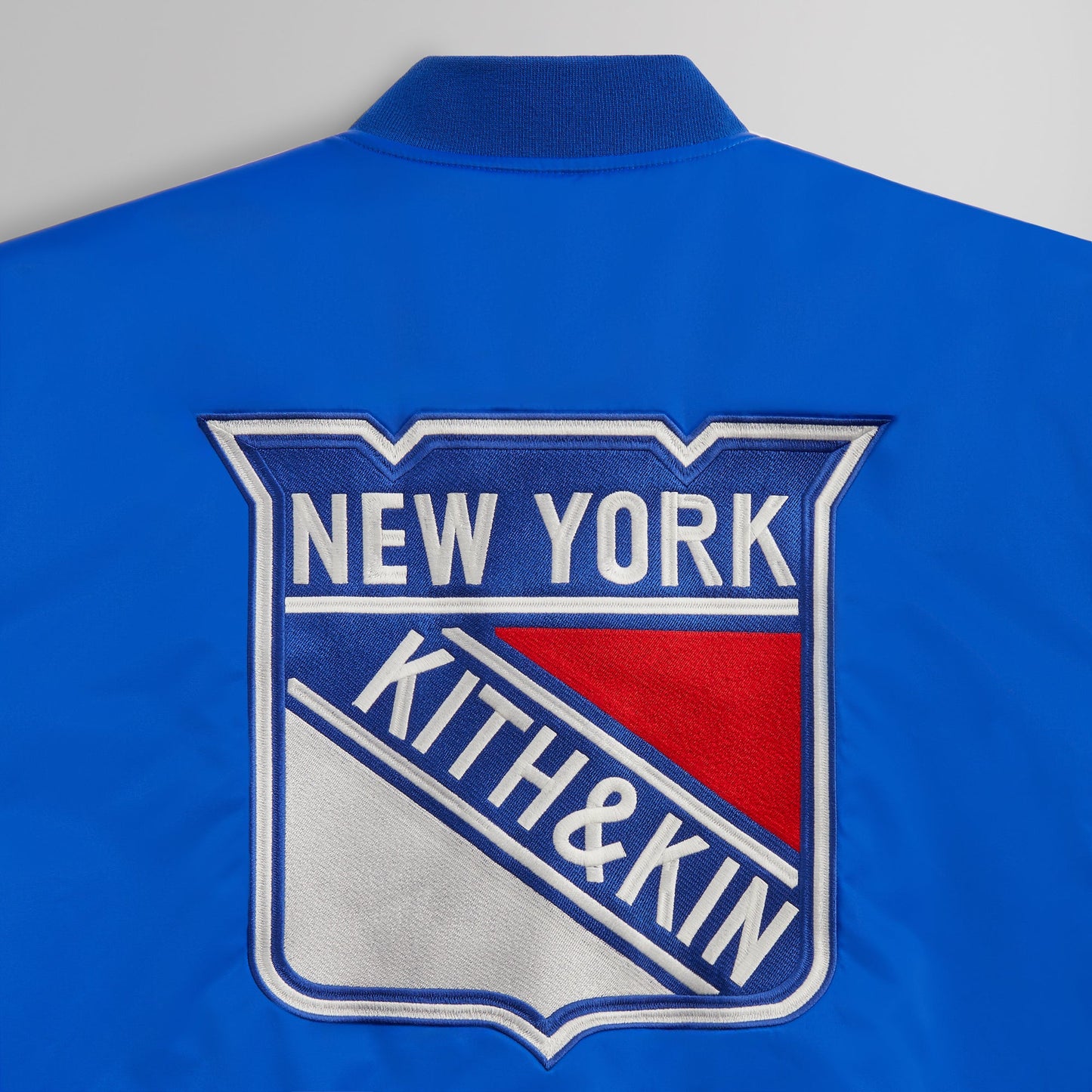 Men Kith Kith for the New York Rangers Satin Bomber Jacket - Cyclone