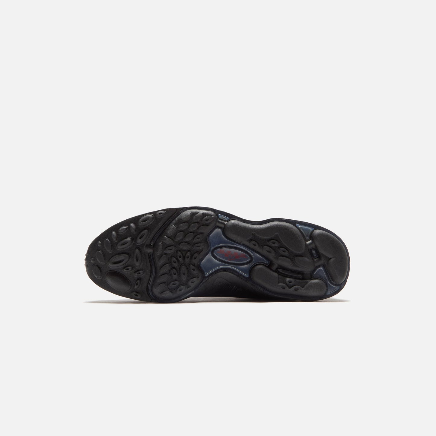 Men Kith Nike Air Zoom Spiridon - Black / Metallic Silver / Sport Red