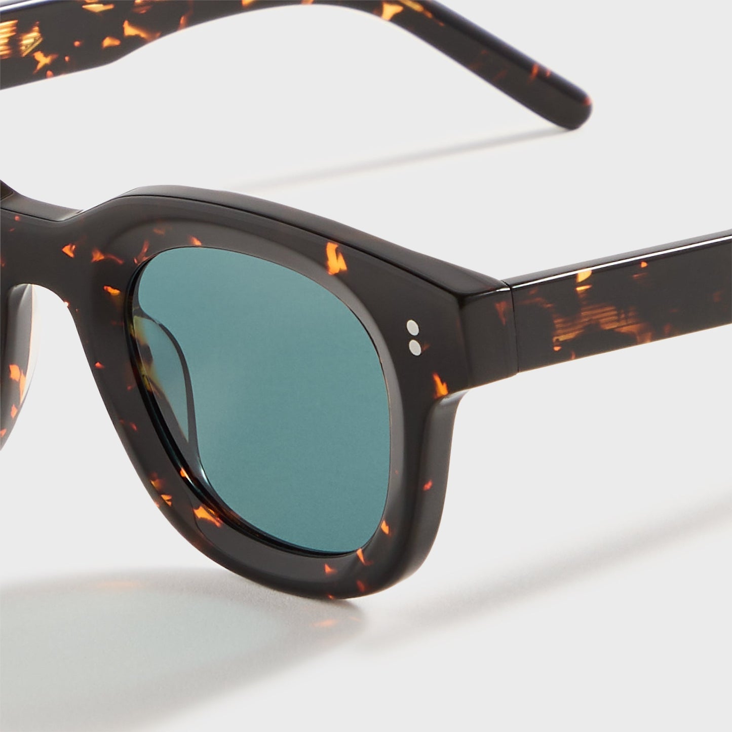 Men Kith AKILA Apollo Sunglasses - Tokyo Tortoise / Viridian