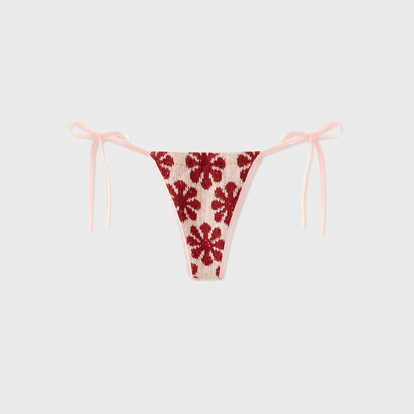 Women Kith Asta Resort Lio Jacquard Bikini Bottom - Pink Delilah