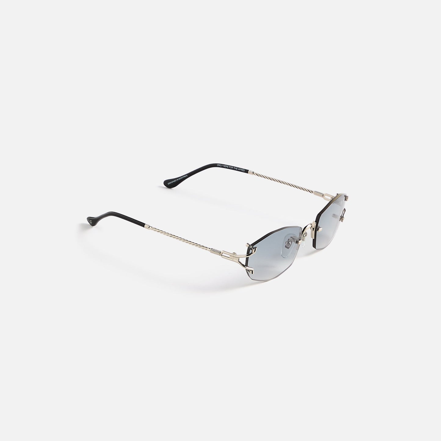 Men Kith Vintage Frames Aspen Drill Mount 24KT White Gold - Silver