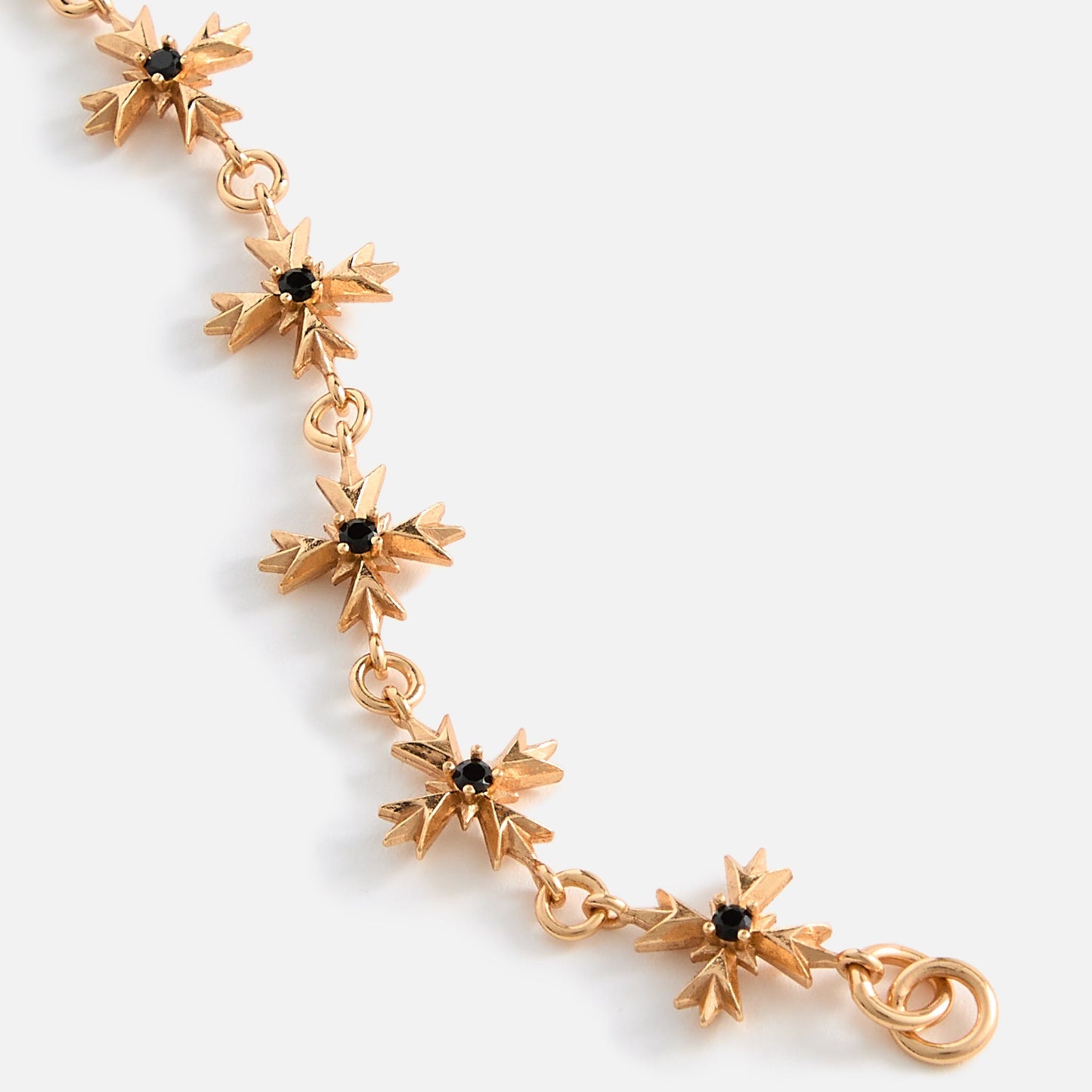 Men Kith Emanuele Bicocchi Gold Black Zirconia Crest Bracelet - Gold