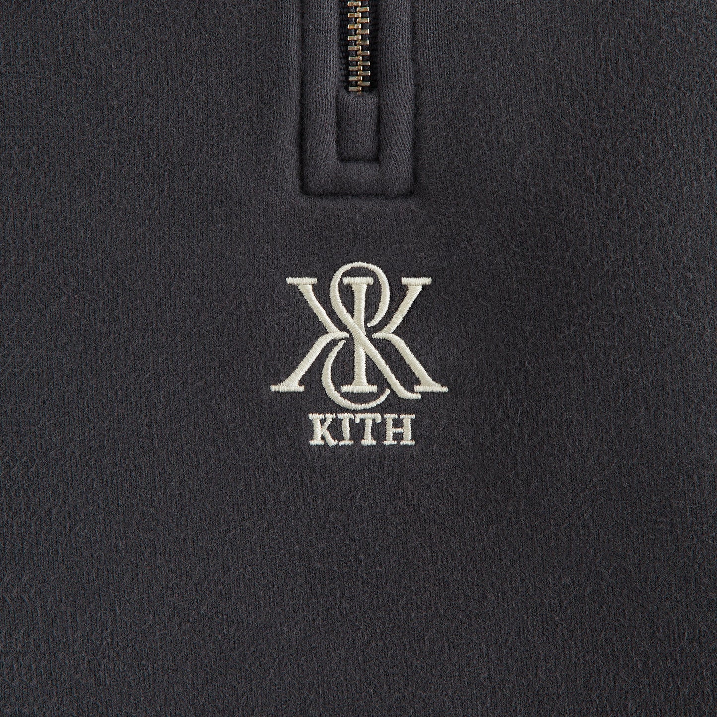 Women Kith Kith Women Vesper Sueded Quarter Zip - Gotham
