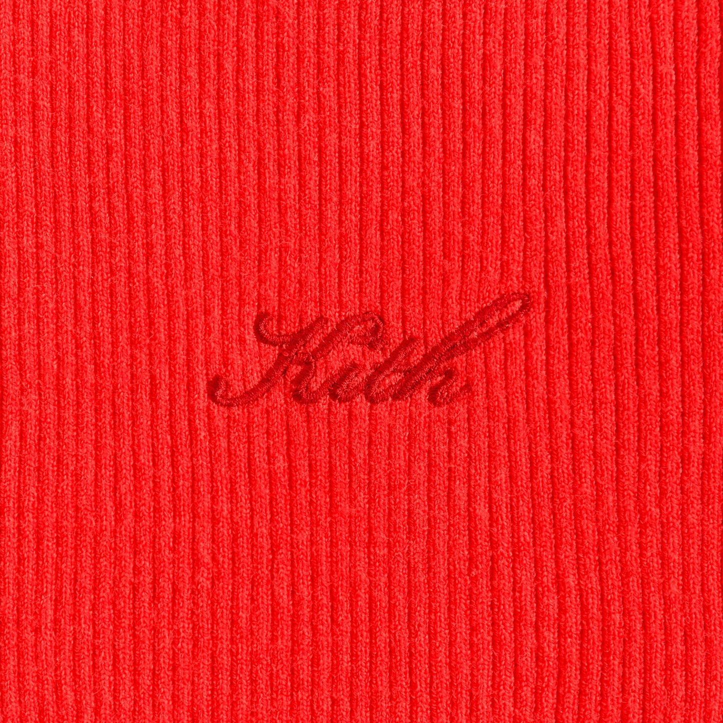 Women Kith Kith Women Mulberry Rib Dress - Cinnabar