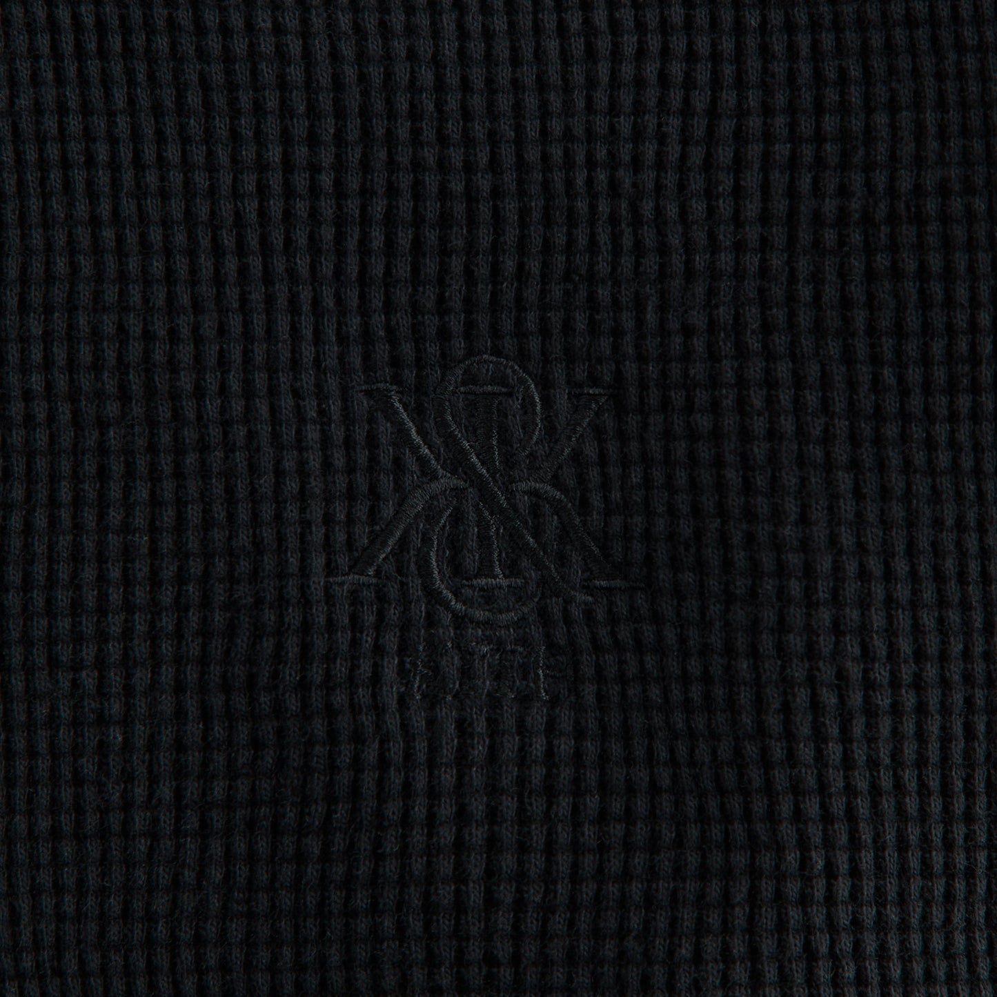 Women Kith Kith Women Bryden Waffle Long Sleeve - Black