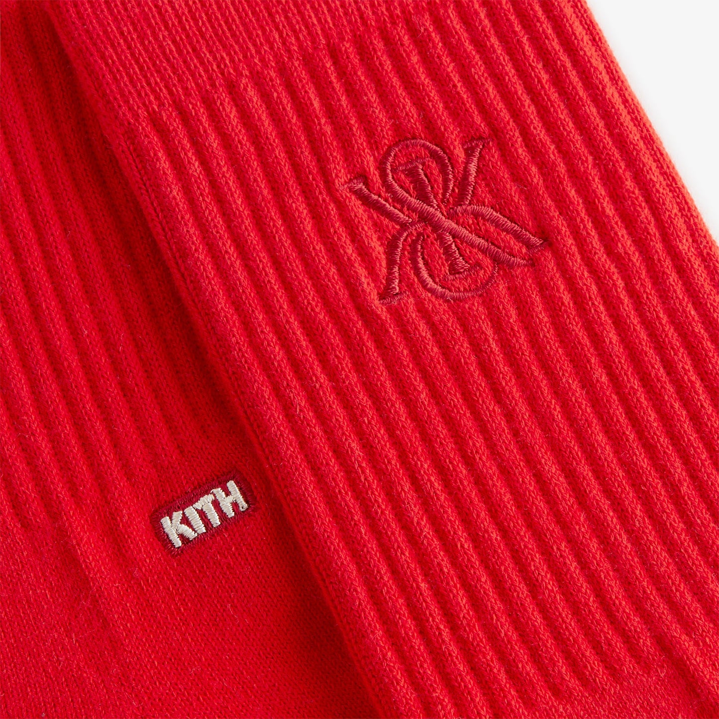 Women Kith Kith Women Crest Crew Sock - Cinnabar