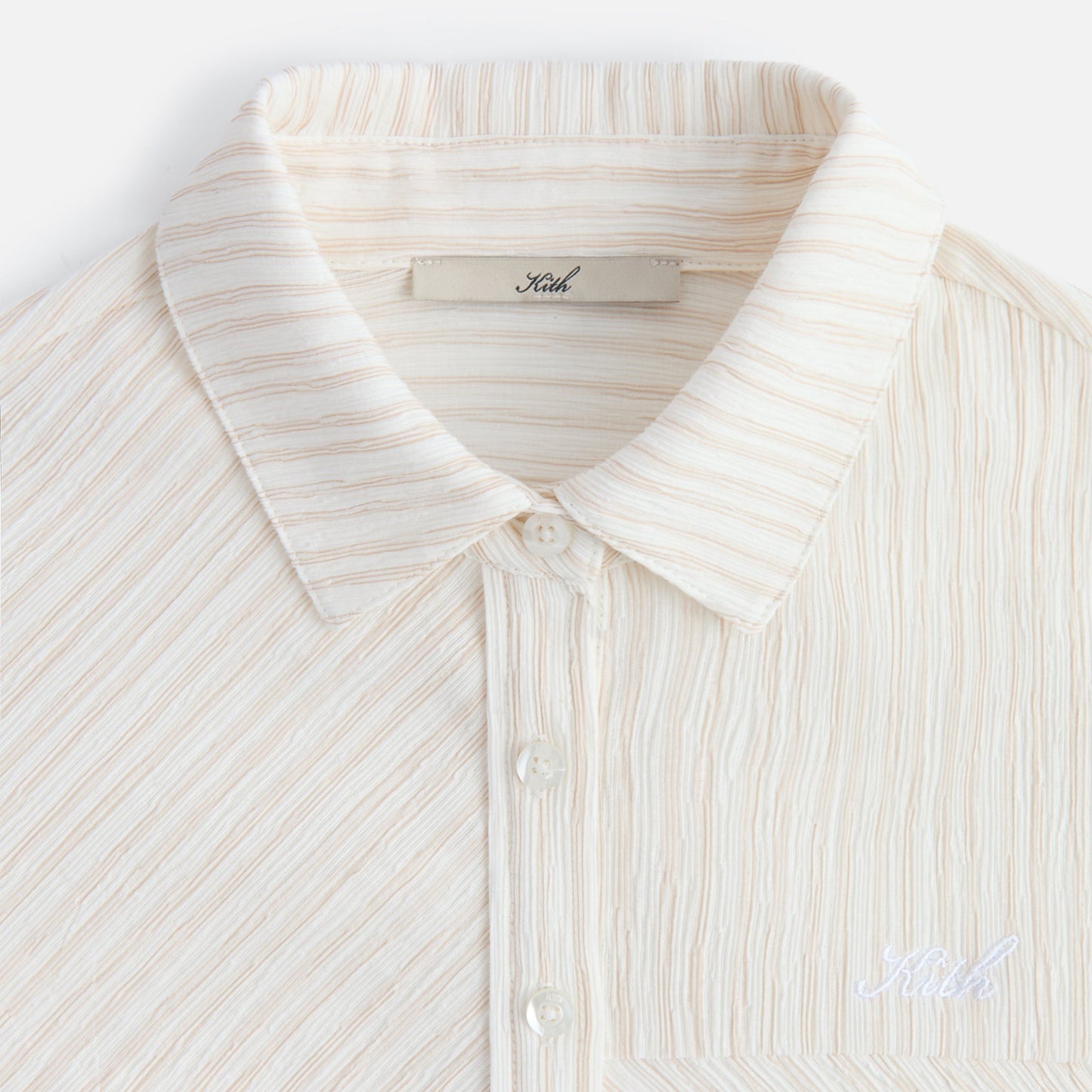 Women Kith Kith Women Ella Patchwork Fitted Shirt - Oxide