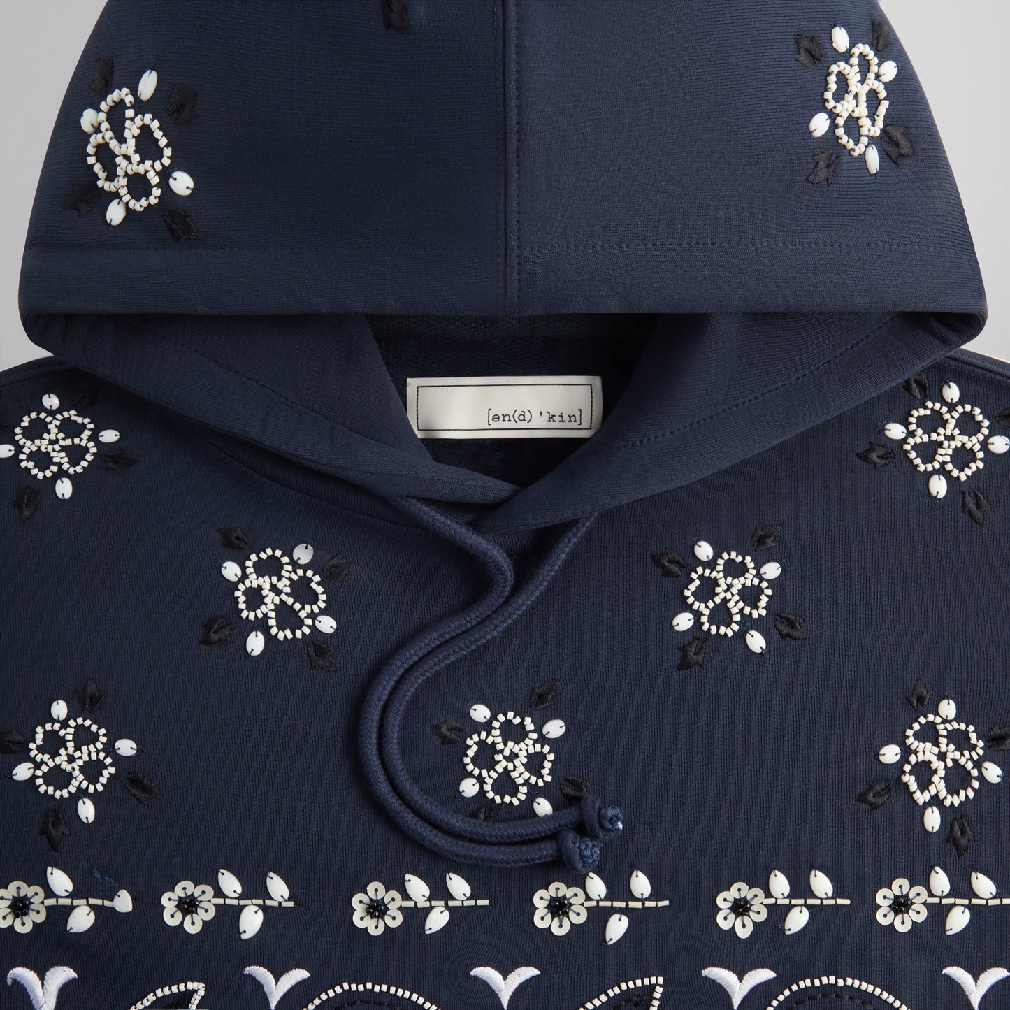 Men Kith &Kin Paisley Floral Williams III Hoodie - Nocturnal