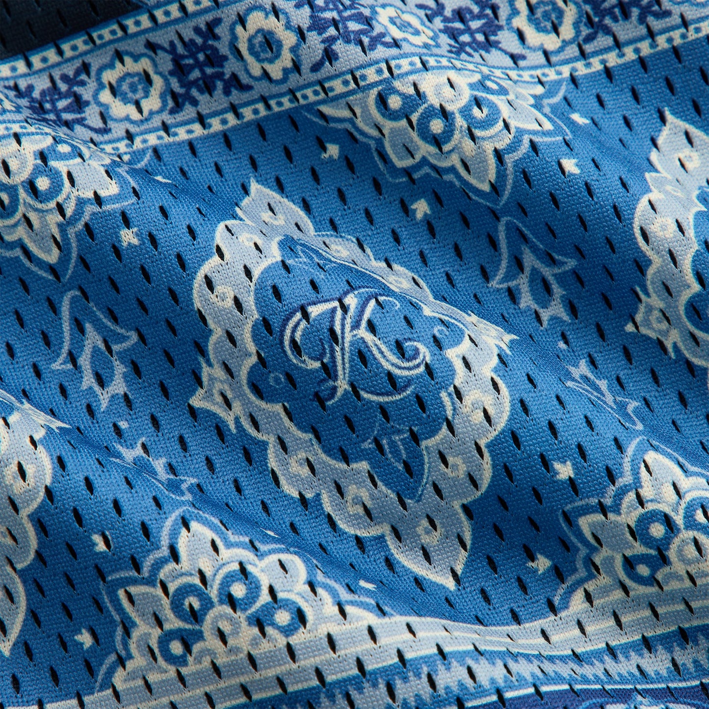 Men Kith Kith Printed Mesh Woodpoint Shirt - Nocturnal