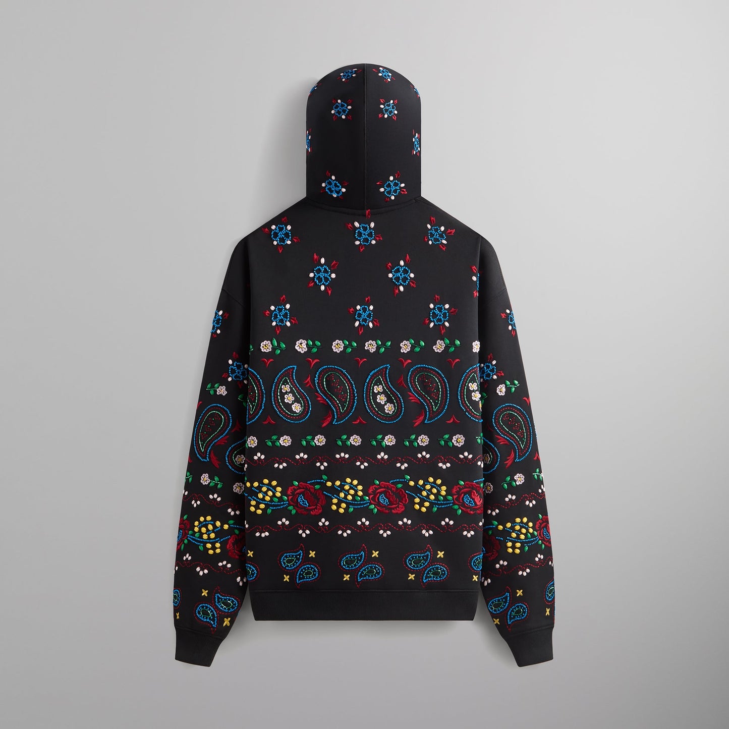 Men Kith &Kin Paisley Floral Williams III Hoodie - Black