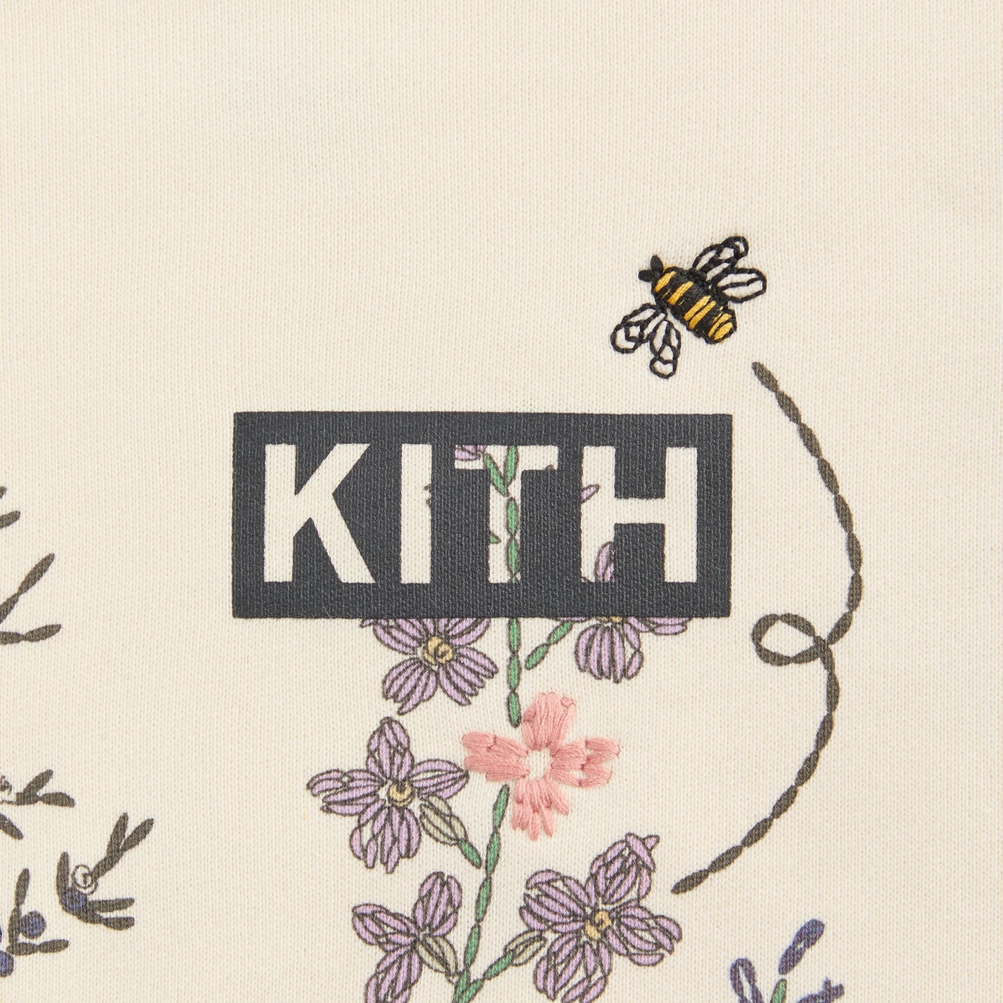 Kids Kith Kith Kids Floral Nelson Crewneck - Sandrift