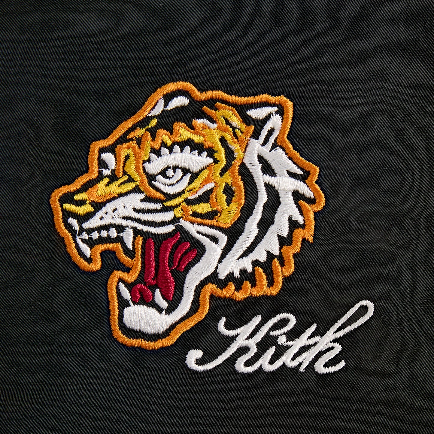Kids Kith Kith Baby Satin Tiger Souvenir Jacket - Black