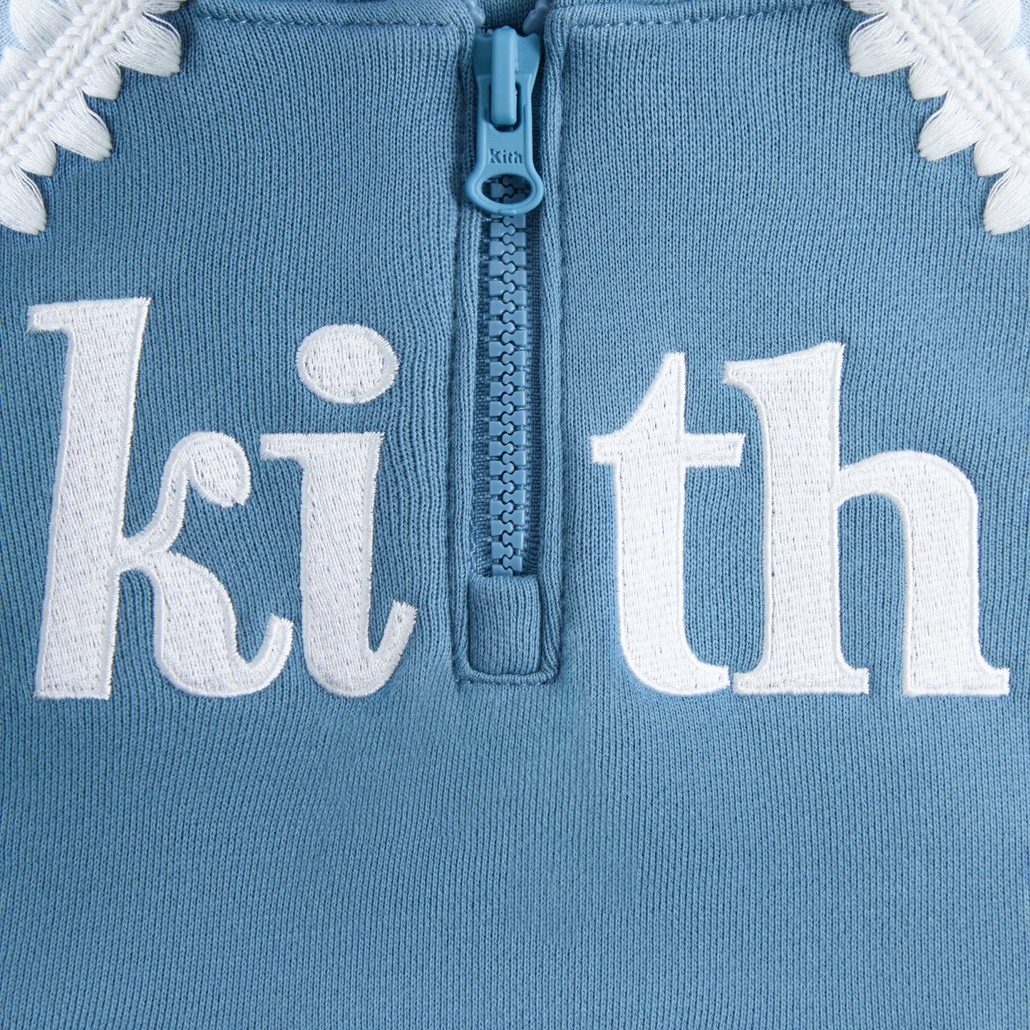 Kids Kith Kith Baby Color-Blocked Vale Nelson Quarter Zip Hoodie - Farrow