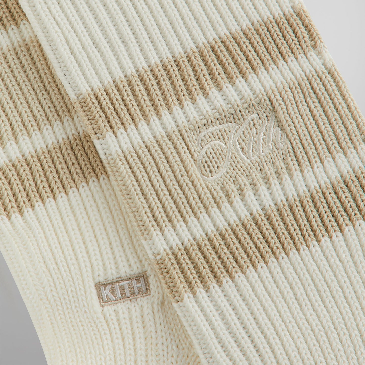 Men Kith Kith Calf Stripe Relaxed Crew Sock - Silk