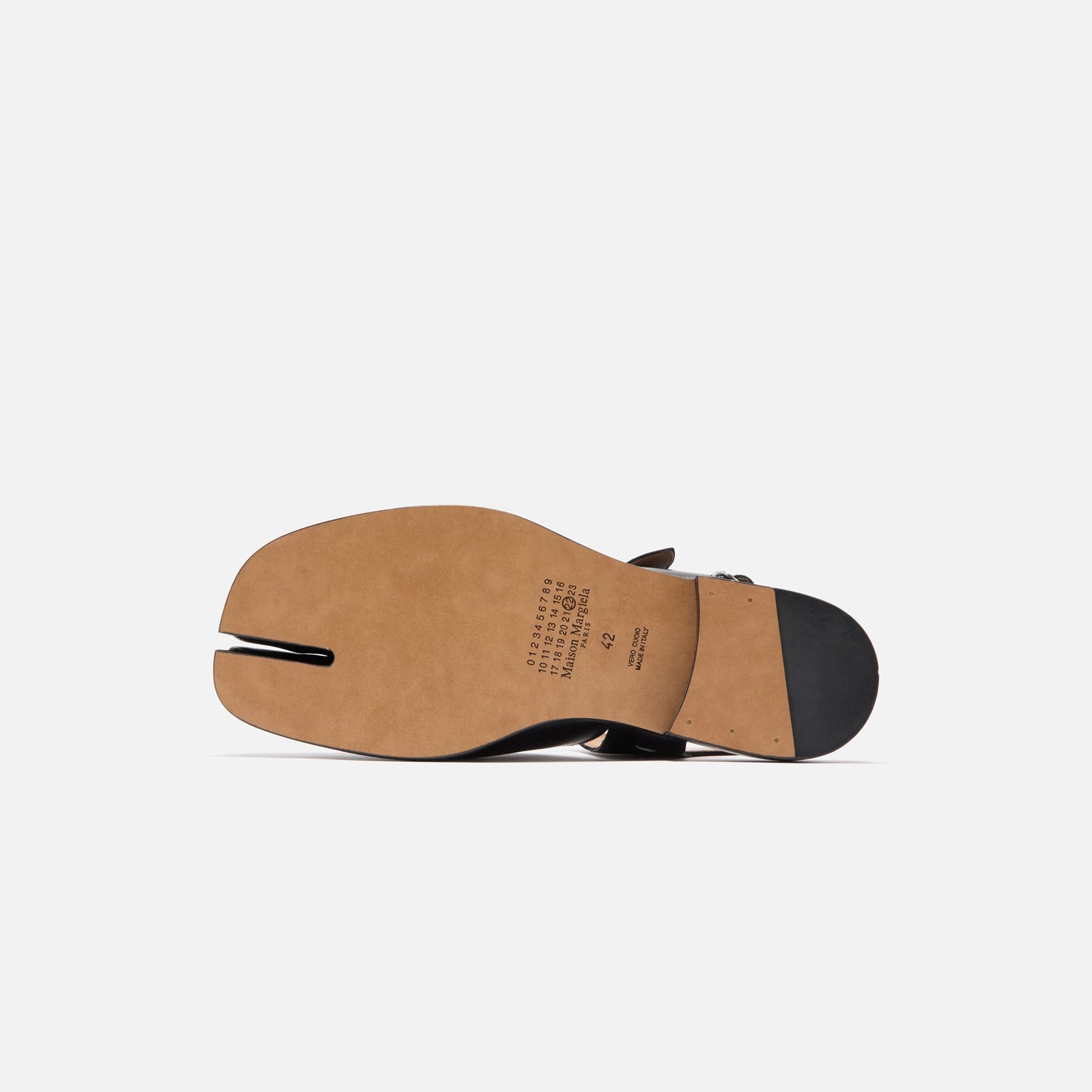 Men|Women Kith Maison Margiela Tabi Sandals MM Box - Calf Black