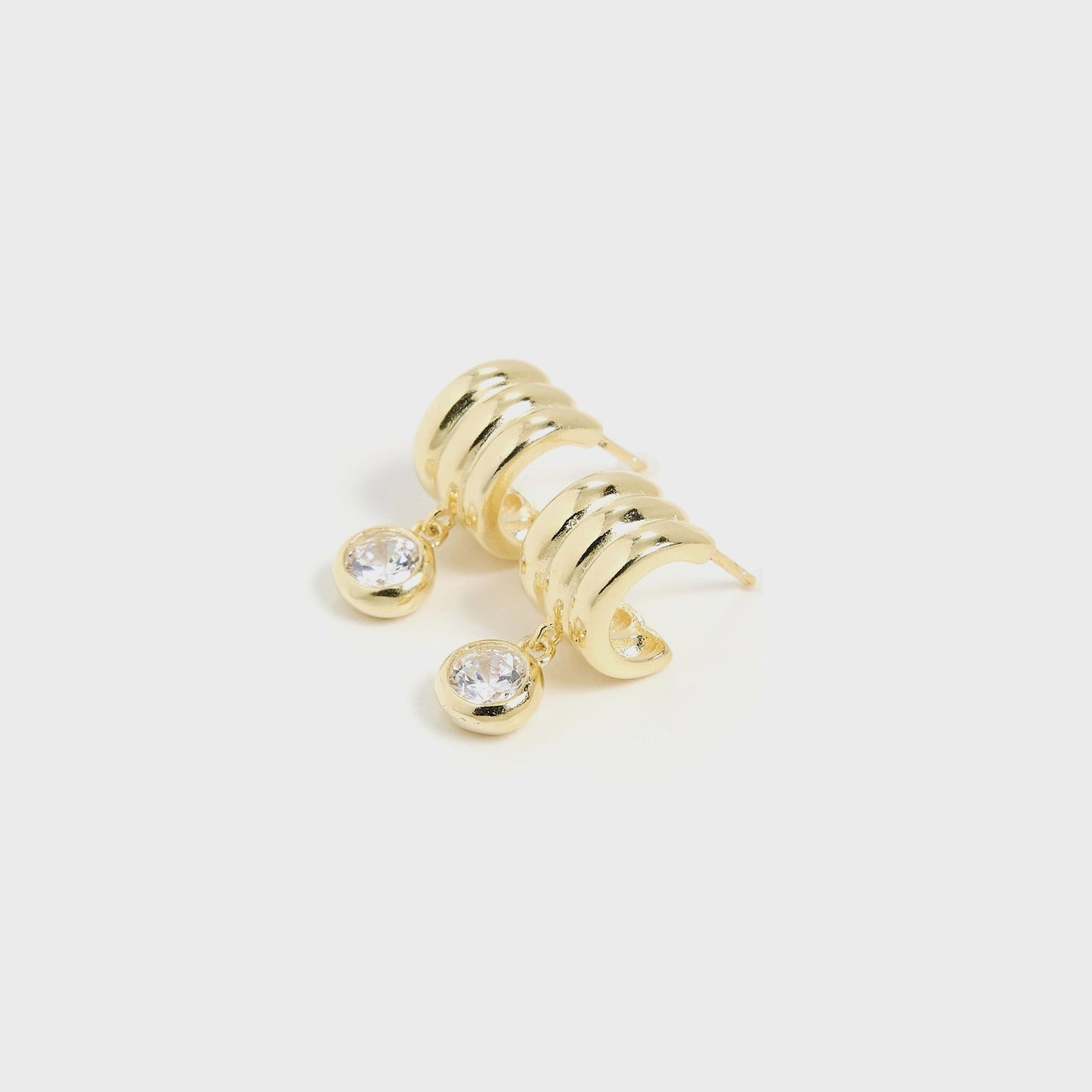 Women Kith SHASHI Robyn Huggie Earring - Gold