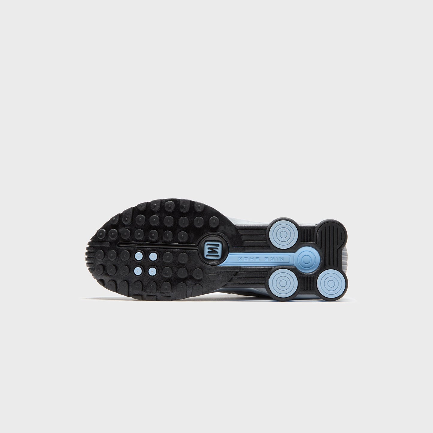 Men Kith Nike Shox R4 - Metallic Silver / Black / Psychic Blue