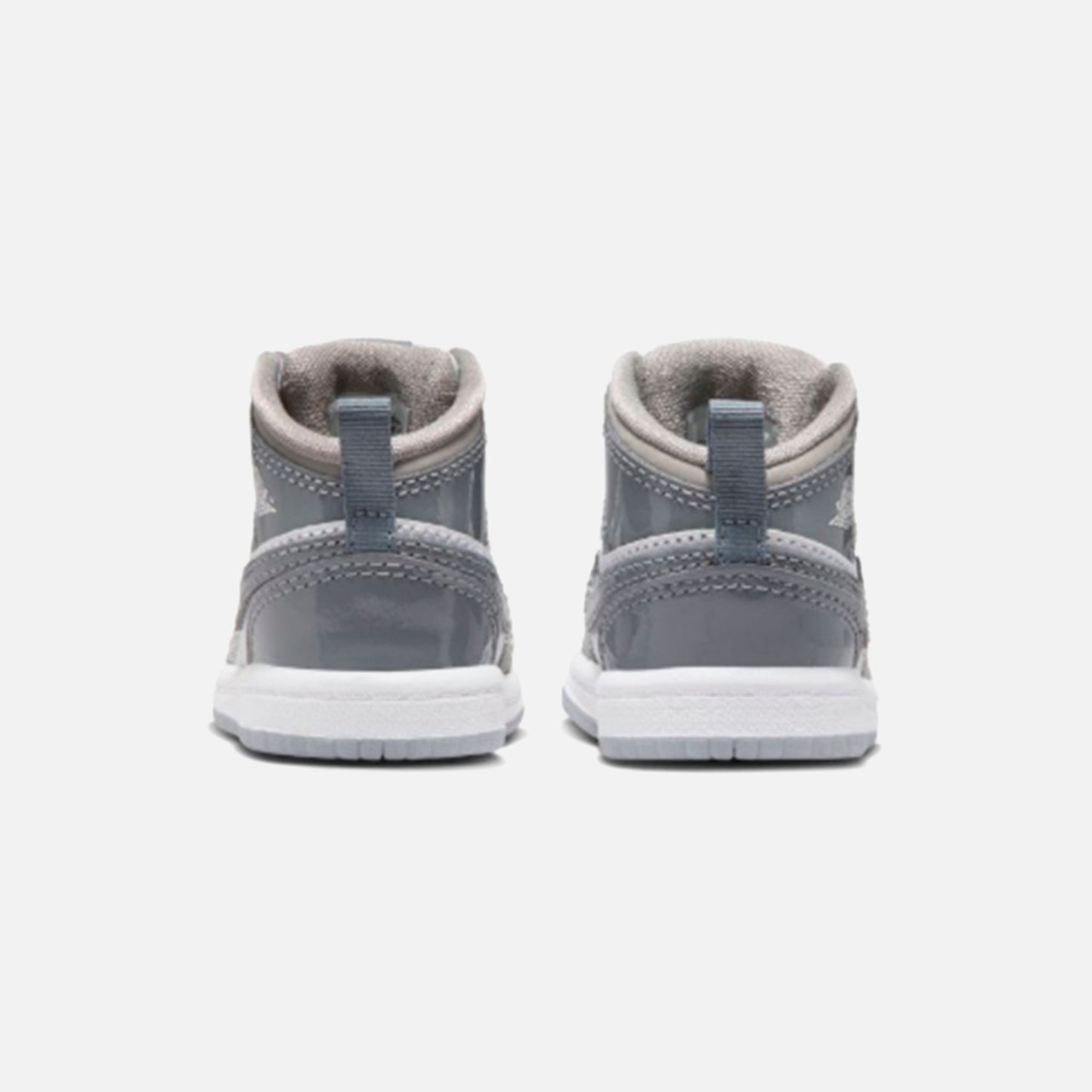 Kids Kith Jordan TD Air Jordan 1 Mid SE - White / Cool Grey / Med Grey
