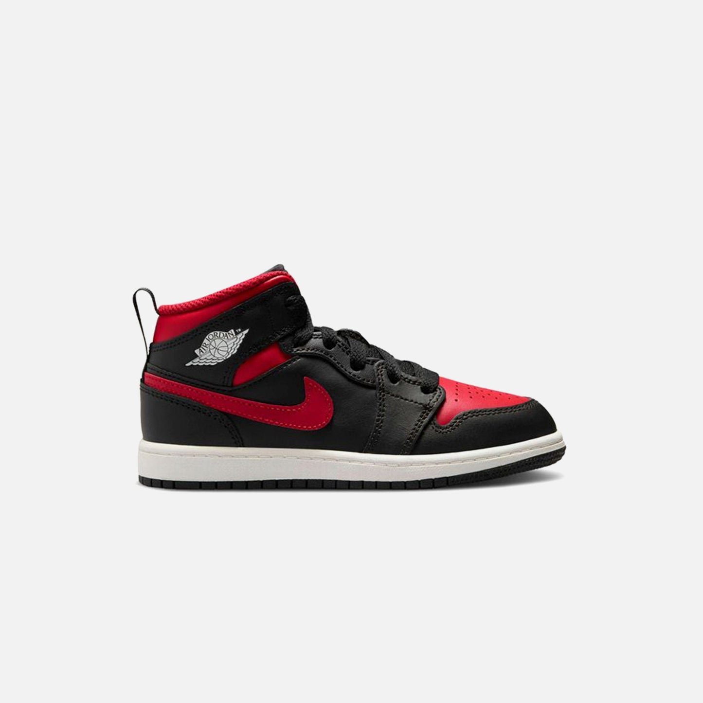 Kids Kith Jordan PS Air Jordan 1 Mid - Black / Varsity Red / Summit White