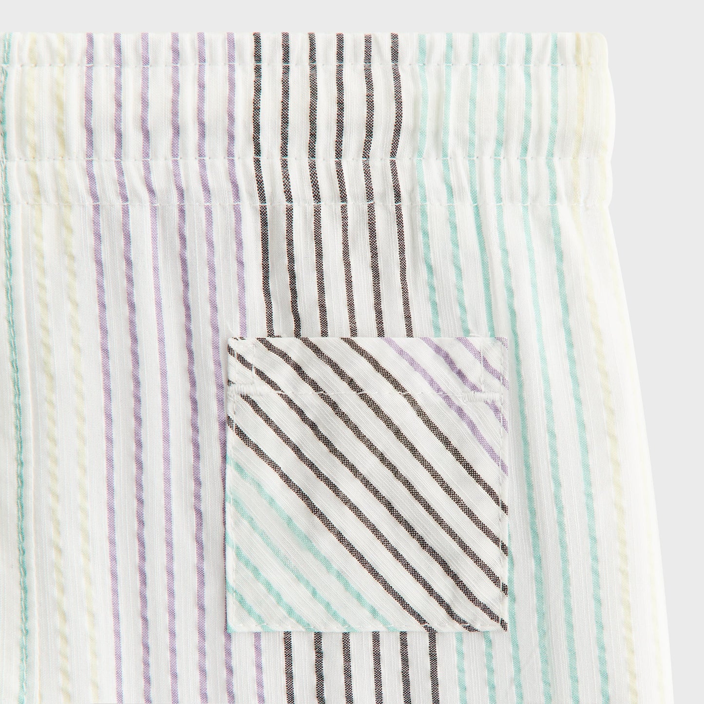 Kids Kith Kith Baby Striped Thompson Camp Short - Mykonos