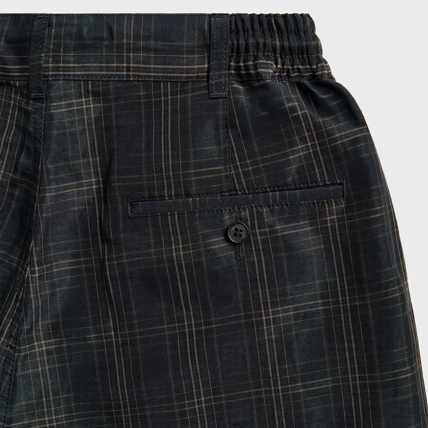 Men Kith CDG Homme Check Shorts - Navy