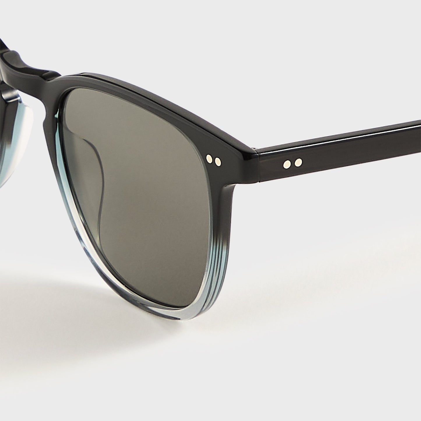 Men Kith Garrett Leight Brooks Sunglasses - Graphite Fade / Semi Flat Pure Grey