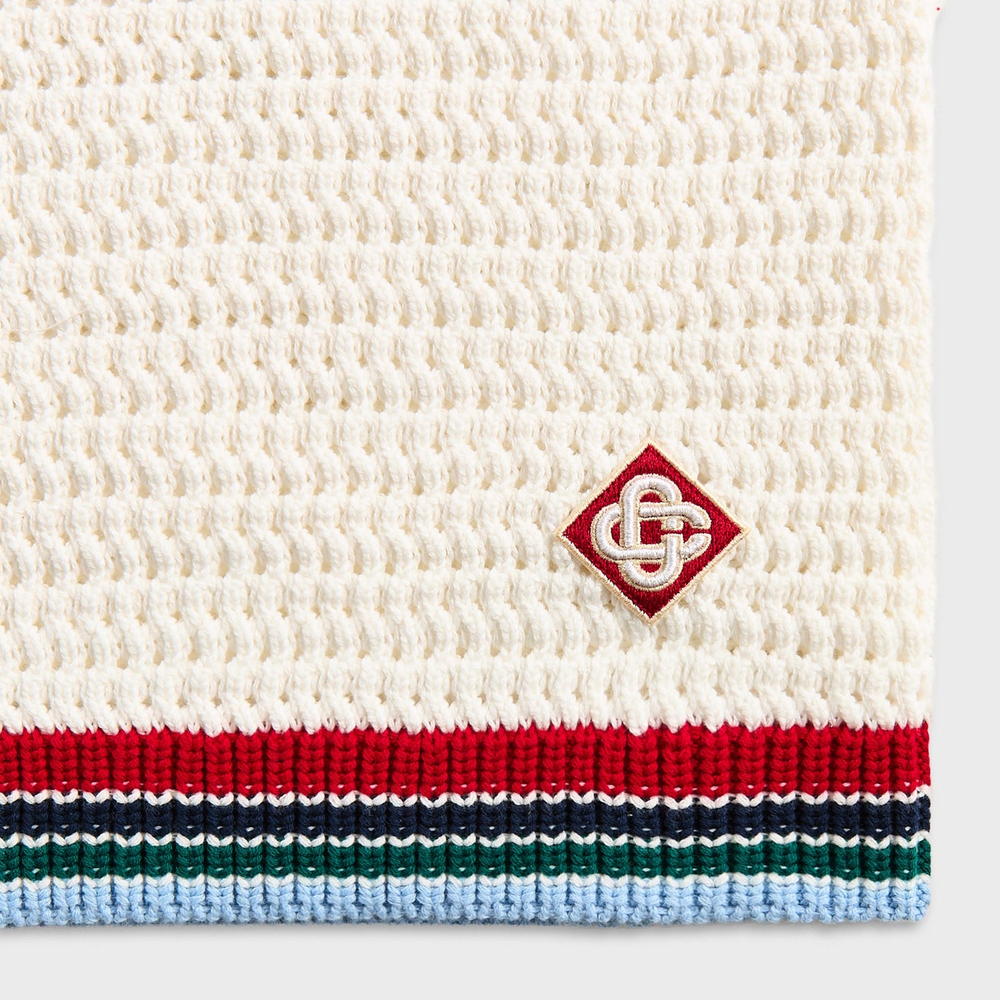 Men Kith Casablanca Sporty Crochet Short - White