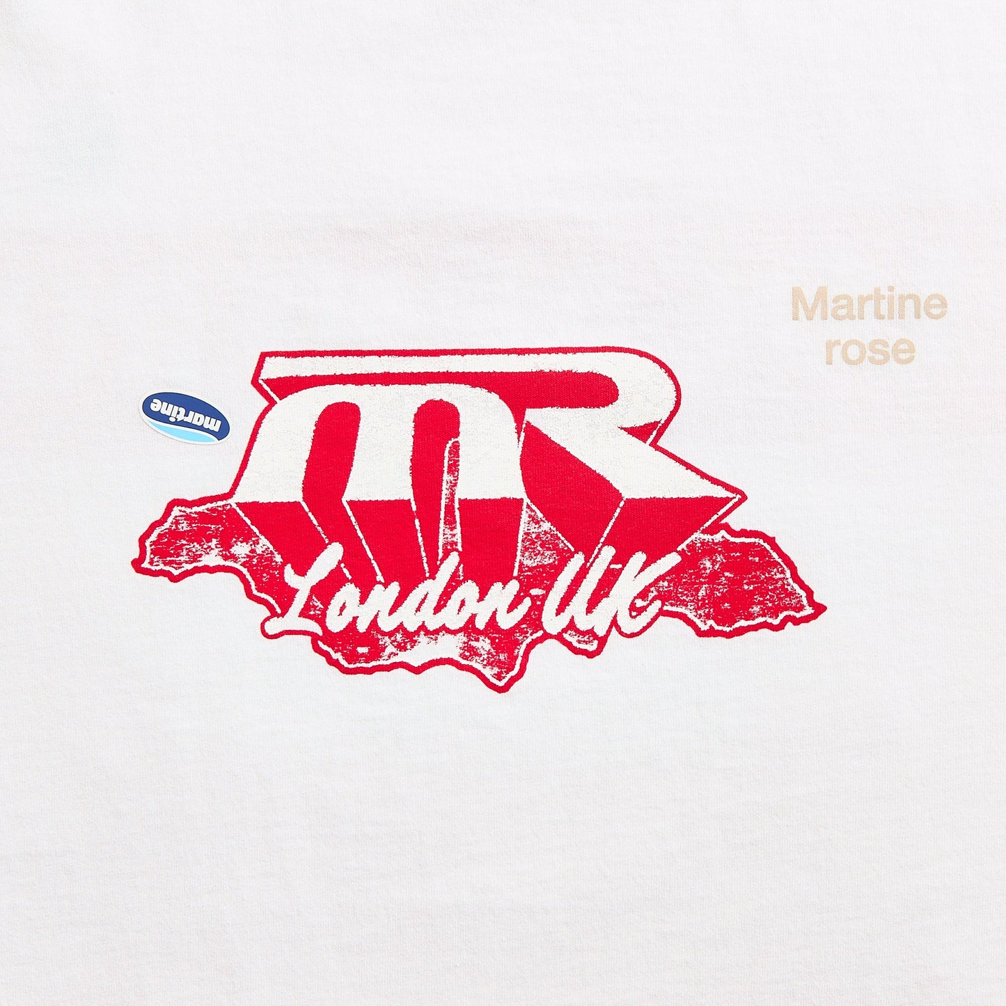 Men Kith Martine Rose Classic Tee - White Mr Jamaica