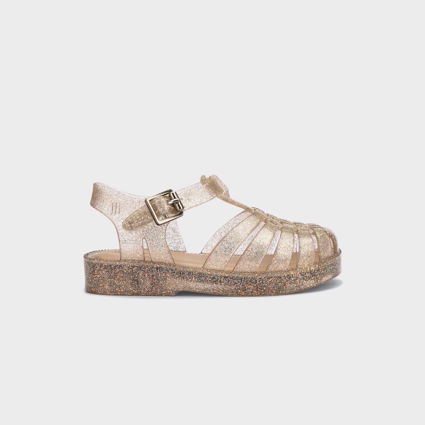 Kids Kith Melissa Kids Possession Shiny Elements - Beige Glitter
